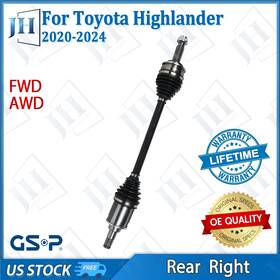 Gsp Cv44132 Oe Rear Right Cv Axle Shaft For 2020 2021 2022 2023 24 Toyota Highlander Fwd Awd