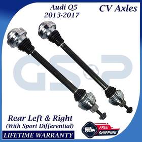 Ncv23020 Gsp Oem Rear Cv Axles For 2013-2017 Audi Q5 2.0l 3.0l Lifetime Warranty