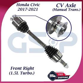Ncv36152 Gsp Oem Front Right Cv Axle For 2017-2021 Honda Civic 1.5l Turbo. Manual Trans