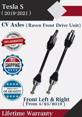 Ncv99038 Gsp Oe Front Cv Axle For 2019-2021 Tesla S Raven Drive Unit Lifetime Warranty