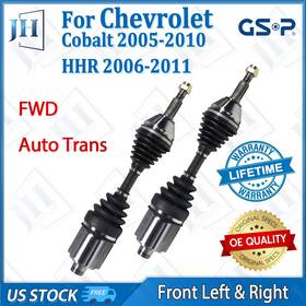 B2cv066 Gsp North America Oe Front Pair Cv Axle Shaft Set For 2005-10 Chevy Cobalt Hhr Fwd Auto Trans 2.2l