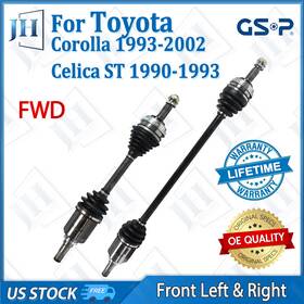 B2cv103 Gsp North America Oe Front Pair Cv Axle Shaft Set For 90-93 Toyota Celica Corolla 1.6l Fwd Manual