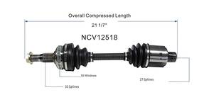 Ncv12518 Gsp North America Front Right Cv Axle Assembly Fits 93-95 Vision New Yorker