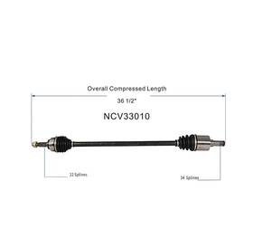 Ncv33010 Gsp North America Front Right Cv Axle Assembly Fits Isuzu 91 Stylus Geo 90-93 Storm