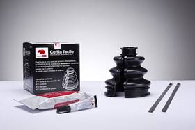 Kcs001 Hippo Red Hippored Easyboot 1 Piece - Kit Split Cv Boot 80mm Black