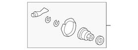 Honda 42017-swa-010 Genuine Cv Joint Boot Kit