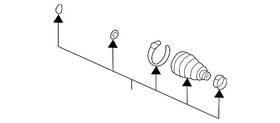 44017-s3x-010 Honda Genuine Inner Boot