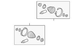 44017-t2b-305 Honda Genuine Inner Boot