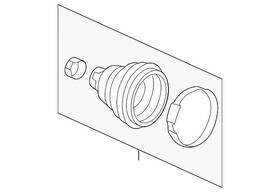 44017-tbf-a00 Honda Genuine Inner Boot
