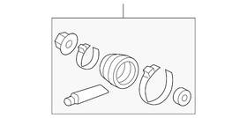 44017-tk8-a21 Honda Genuine Cv Joint Boot Kit