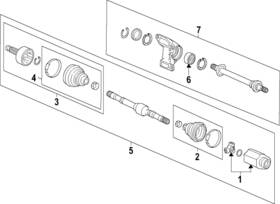 Honda 44018-3d4-405 Genuine Outer Cv Joint Boot