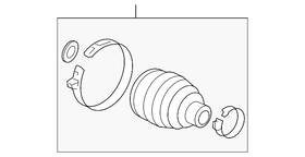 Honda 44018-t9v-t51 Genuine Outer Boot