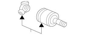 44310-s5d-a31 Honda Genuine 2001-2005 Civic - Joint Inboard
