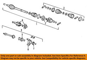 44017s3va61 Honda Oem 03-07 Mdx Front Suspension Drive Axles-inner Boot
