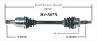 Hy-8078 Import Direct Cv Axle Front Left