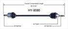 Hy-8080 Import Direct Cv Axle Front Right
