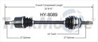 Hy-8089 Surtrack New Cv Axle Shaft Fits Hyundai Tiburon 844084092892