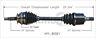 Hy-9853a Hy-8091 Surtrack Cv Axle Auto Trans Front Left Fits Hyundai Santa