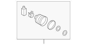 49542-1r001 Hyundai Genuine Inner Boot