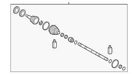 49581-3y100 Hyundai Genuine Shaft And Joint Assembly