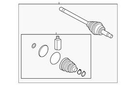 495r3-k2040 Hyundai Genuine Cv Joint Kit