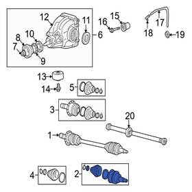 C2s43420 Jaguar Oe For X-type 2002-2008 Rear Outer Cv Joint