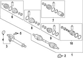 495l3-s9430 Kia Genuine Inner Cv Joint