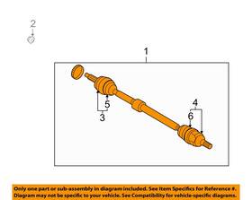 495002k770sj Kia Oem 12-13 Soul Front Suspension Drive Axles-axle Assy