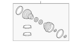 Lr100474 Land-rover Genuine Boot Kit