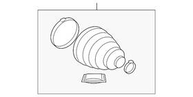 Lr124708 Land-rover Genuine Outer Boot