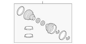 Lr133084 Land-rover Genuine Boot Kit