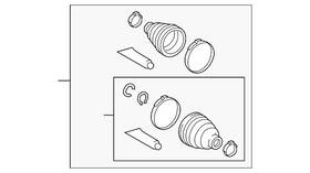 04429-48041 Lexus Genuine Boot Kit