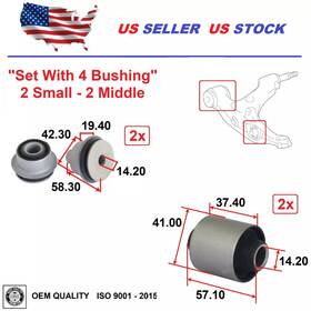 1203906 Lexus Gs 2013-2019 Set Front Lower Bushings