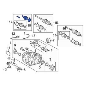0442806570 Lexus Oe 442806570 For Es350 2013-2018 Front Left Outer Cv Joint Boot Kit