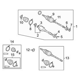 9008152006 Lexus Oe For Ls600h 2008-2012 Front Right Cv Joint Retaining Ring