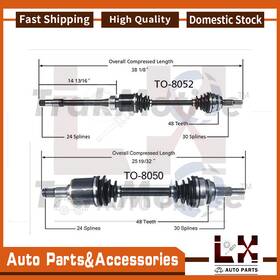 Aceszfz20250912-979 Lx-parts Front Left Right Cv Axle Shaft Joint Pair Set Of 2 For Camry Solara Rx330 Rx350