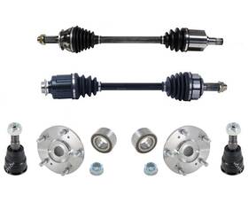 156421 Mac Auto Parts Front Axles Wheel Hub Kits And Ball Joints For Element Sc 07-10 6 Pcs Kit