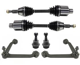 157937 Mac Auto Parts Cv Drive Axle Shaft Control Arms Ball Joints For 02-05 Ram 1500 4 Wheel Driv 6pc