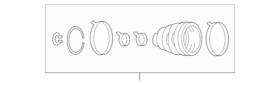 Gda3-22-620 Mazda Genuine Inner Joint Assembly