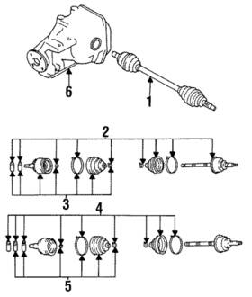 Mazda Ma10-22-540 Genuine Cv Joint Boot Kit
