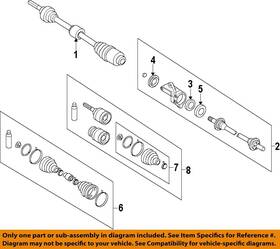 Fp102550xa Mazda Oem 12-15 5 Front Suspension Drive Axles-axle Assy