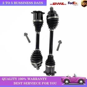 3w0407272 Mechanic Pair Front Axle Cv Joints Cvj Drive Shafts For Bentley Continental Gtc 2003-2012