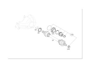 000-357-08-00 Mercedes-benz Genuine Parts Kit Boot