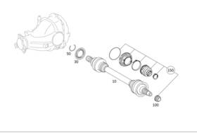 000-357-16-00 Mercedes-benz Genuine Parts Kit Boot