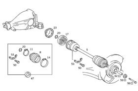 115-350-10-37 Mercedes-benz Genuine Boot