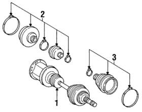 124-337-00-50 Mercedes-benz Genuine Bush Graduated On Inside