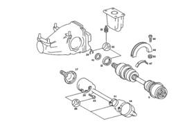 126-357-09-75 Mercedes-benz Genuine Shim Plate