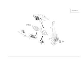 166-330-03-85 Mercedes-benz Genuine Repair Kit Boot