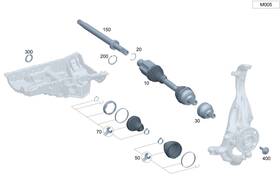 206-330-37-05 Mercedes-benz Genuine Repair Kit Boot