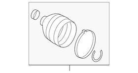 206-330-66-04-64 Mercedes-benz Genuine Repair Kit Boot